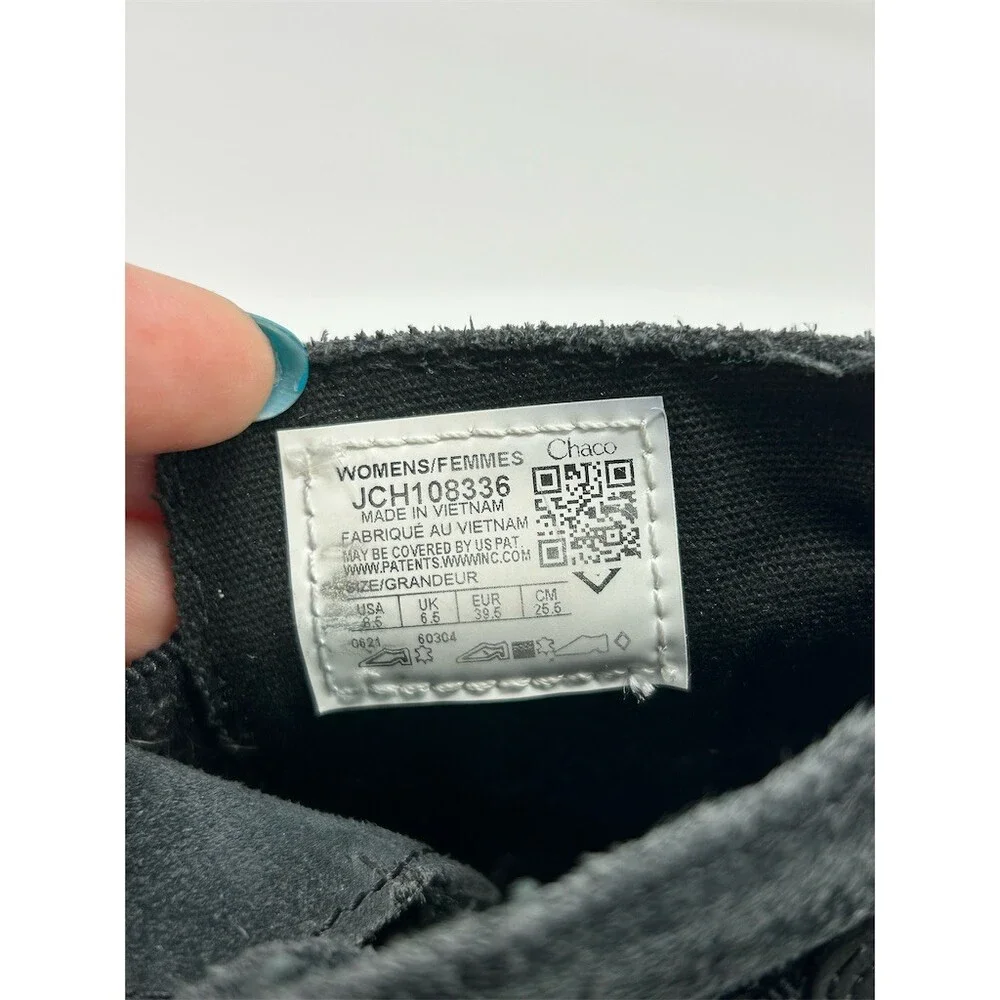 Chaco Cataluna Explorer Chelsea Ankle Boots Black Slip-On Lug Sole Size 8.5